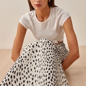 Reformation vista maxi skirt size 2 cheetah